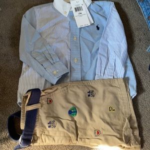 Very cute polo Easter set! NEVER WORN